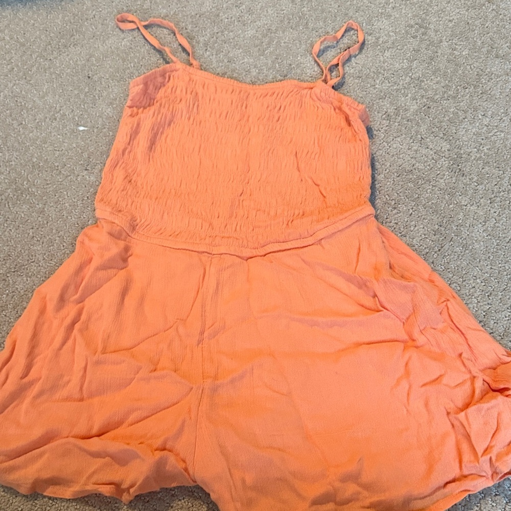 Abercrombie Kids Vibrant Orange Romper